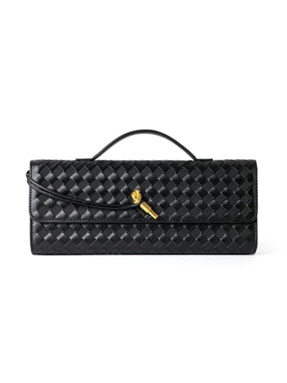 Woven Purse for Women Evening Clutch Woven Leather & Suede Handbags